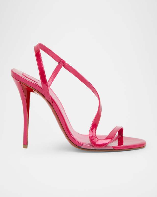 Rosa Z Patent Red Sole Sandals